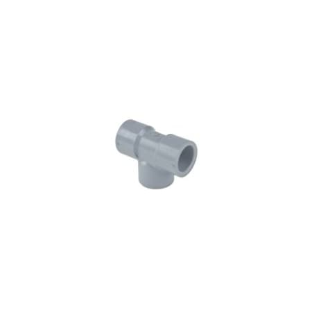 Professional Plastics Gray CPVC Schedule 80 Tee Socket, 2.000 Nominal Each FITCPVCGY2.000SCH80TEESOCKET